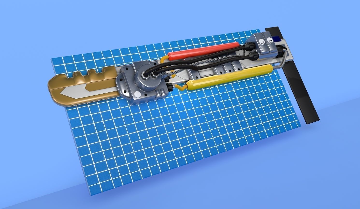 Plotter machine 3d model cgtrader