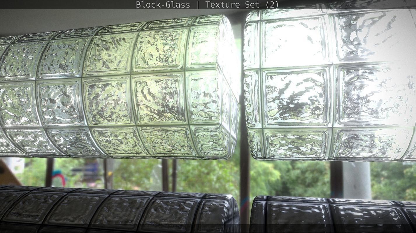 Block-Glass - Texture Set - 2 Texture_128