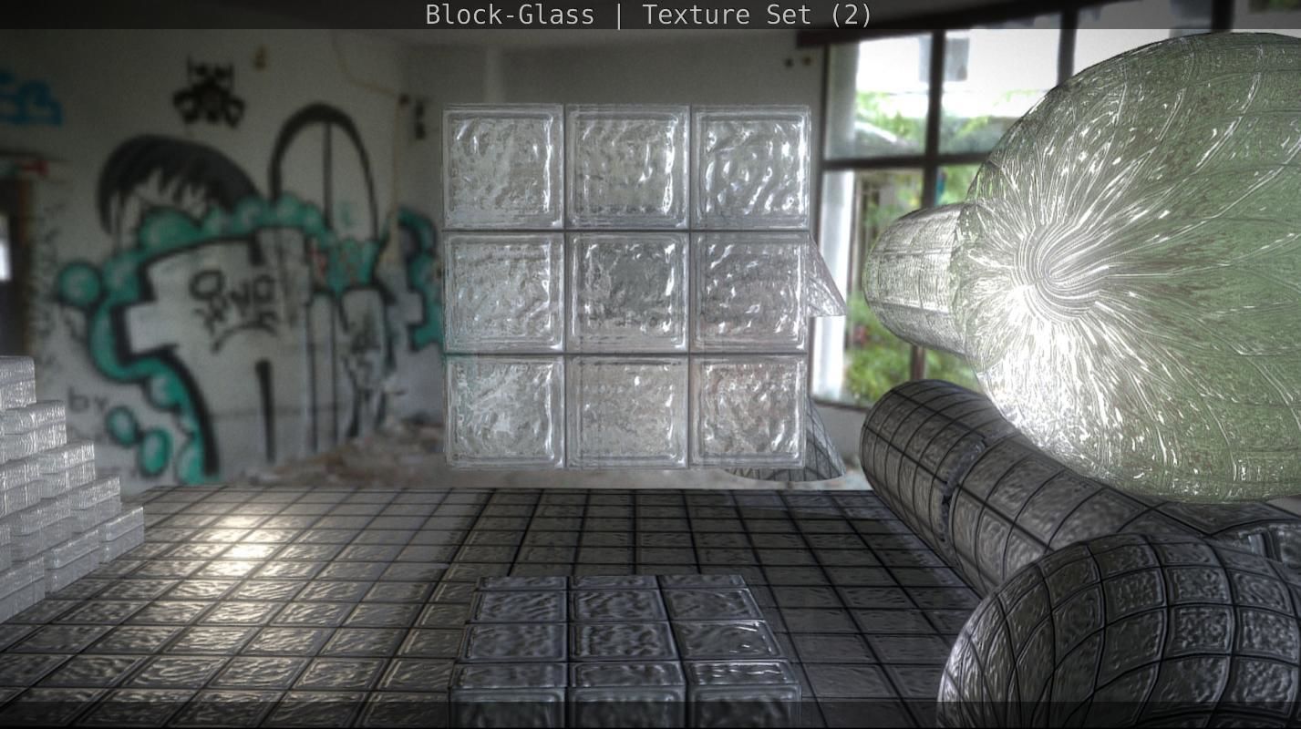 Block-Glass - Texture Set - 2 Texture_48