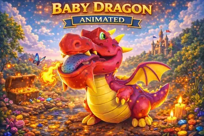 Baby Dragon Animated