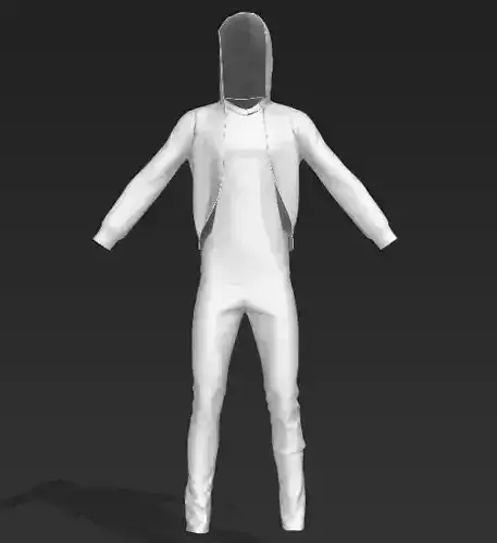 Man t-shirt and hood