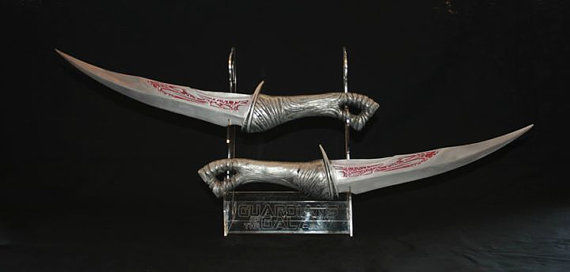 Drax Knives daggers from guardians of the galaxy UPDATED 3D print model_3