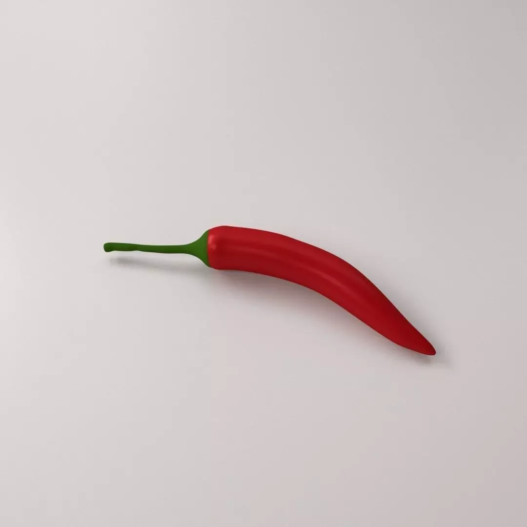 Chilli pepper 3D model_0