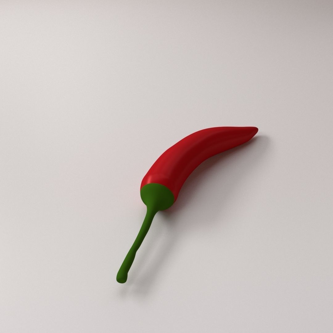 Chilli pepper 3D model_1