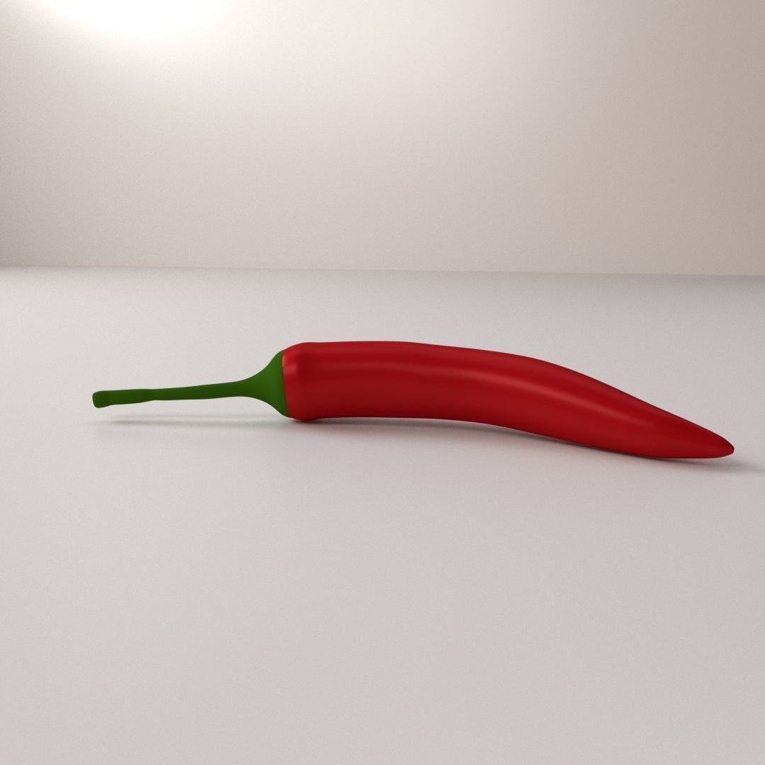 Chilli pepper 3D model_2