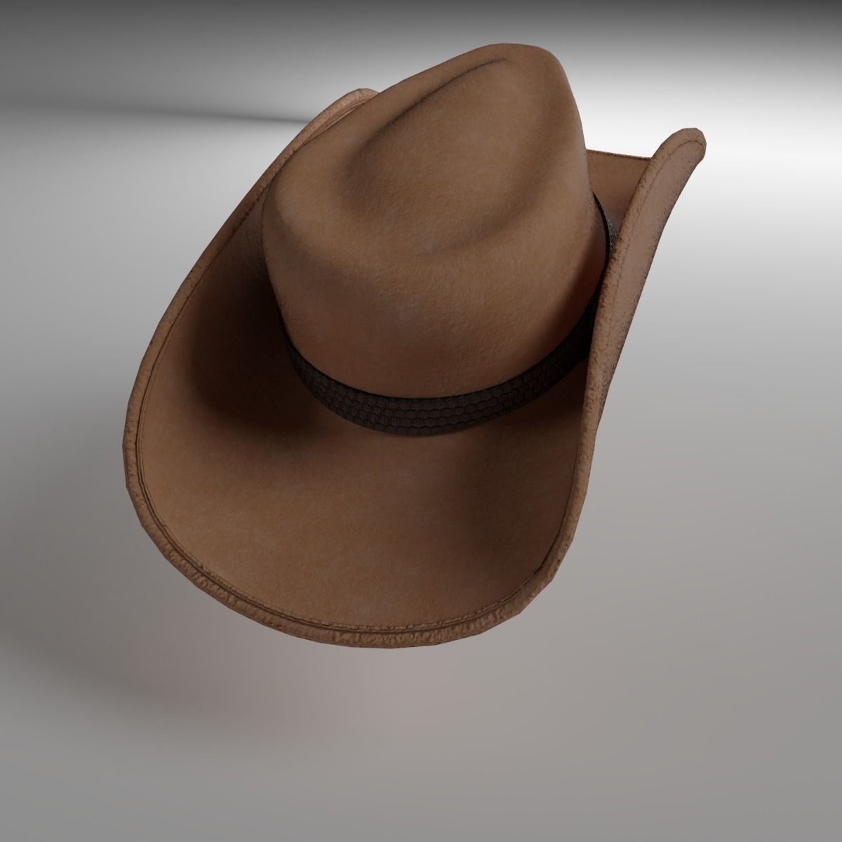 Cowboy Hat Low-poly 3D model_1