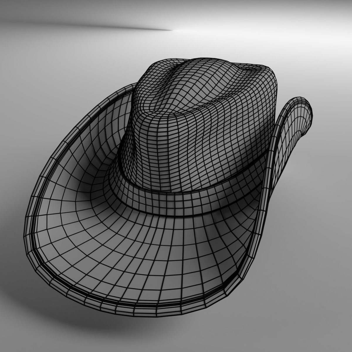 Cowboy Hat Low-poly 3D model_5
