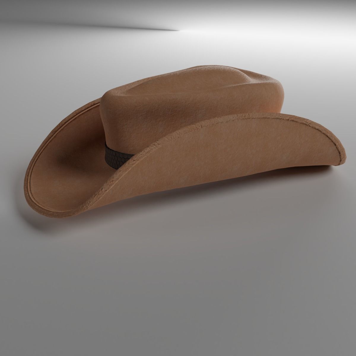 Cowboy Hat Low-poly 3D model_3