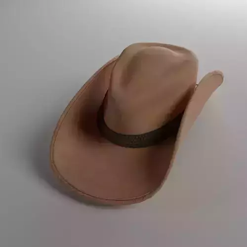 Cowboy Hat Low-poly 3D model