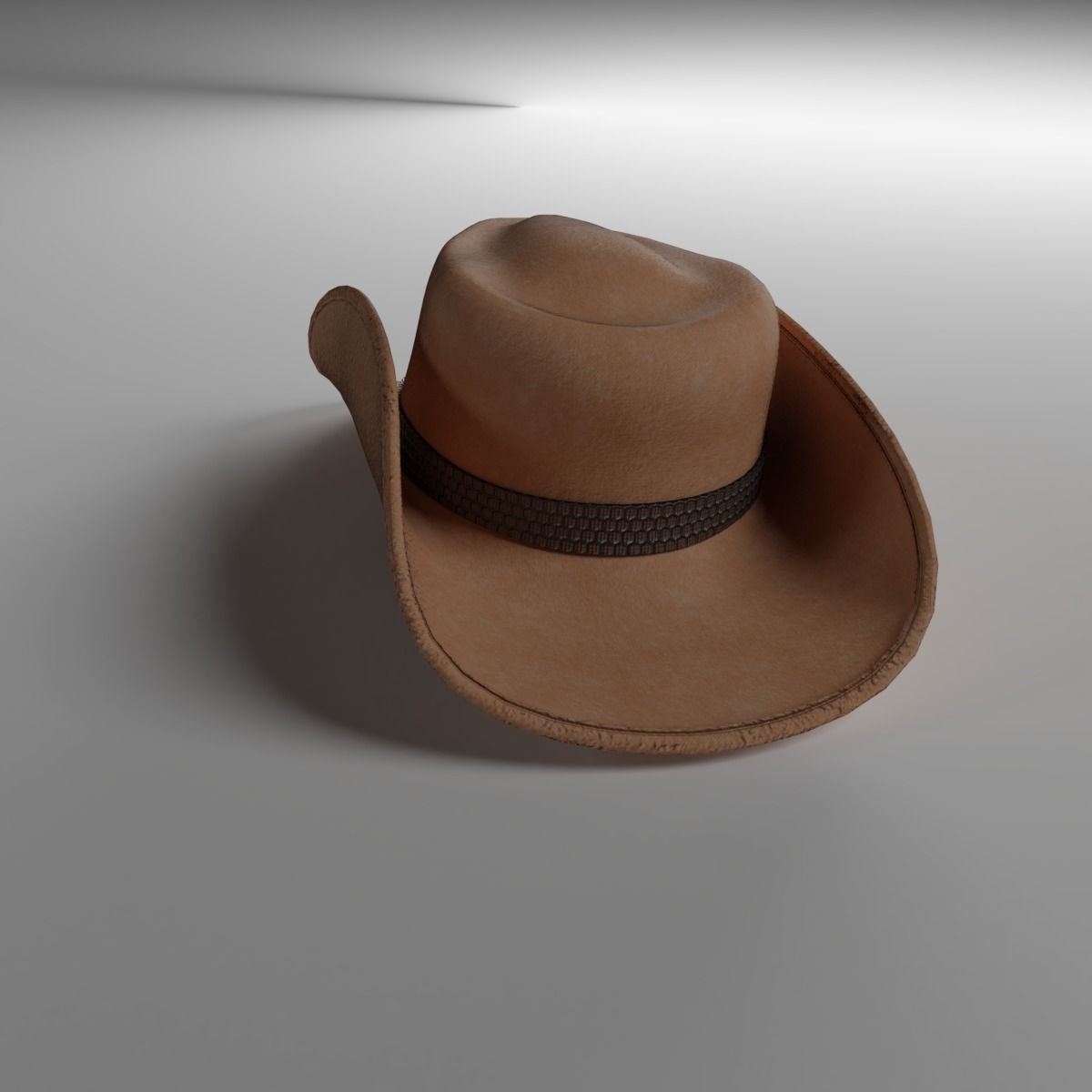 Cowboy Hat Low-poly 3D model_2