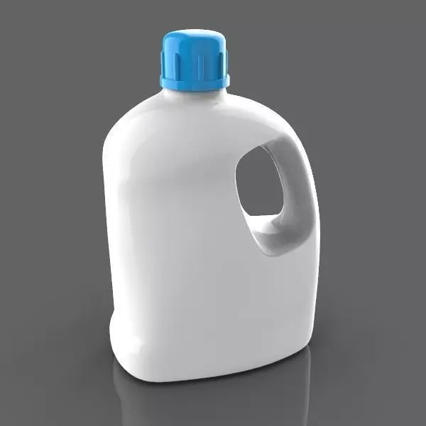 Plastic Blow Molded Container 3D model_0