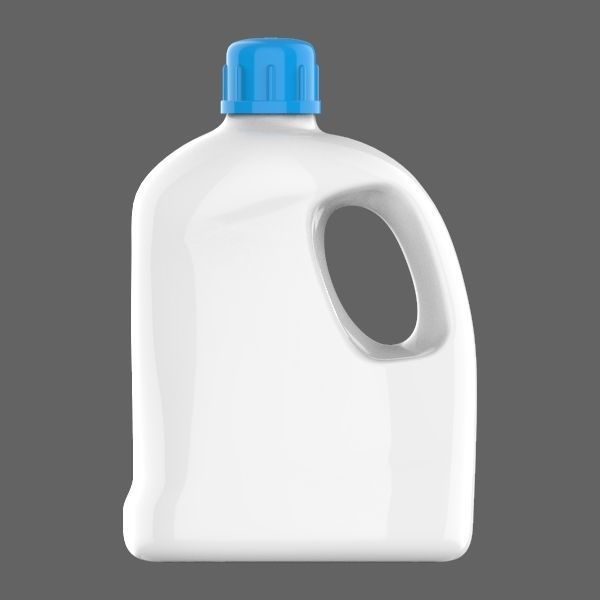 Plastic Blow Molded Container 3D model_2