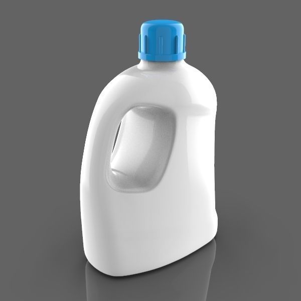 Plastic Blow Molded Container 3D model_1