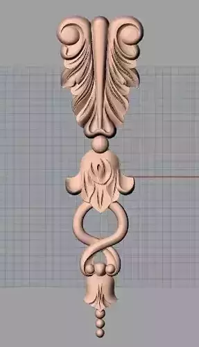 European furniture 3D relief models for CNC wood engraving E163