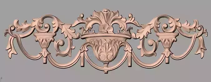 European furniture 3D relief models for CNC wood engraving E165