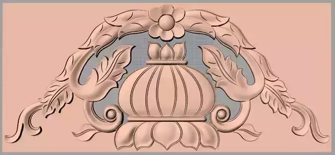 European furniture 3D relief models for CNC wood engraving E169