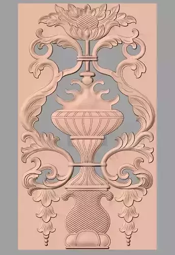 European furniture 3D relief models for CNC wood engraving E170