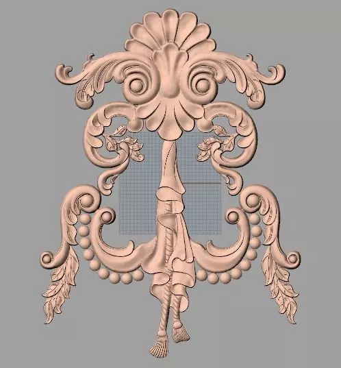 European furniture 3D relief models for CNC wood engraving E172 3D model