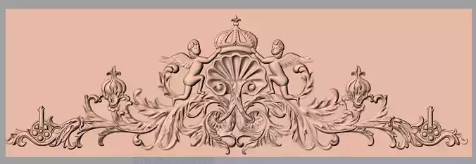 European furniture 3D relief models for CNC wood engraving E175