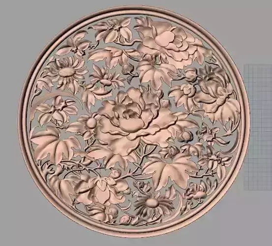 European furniture 3D relief models for CNC wood engraving E191