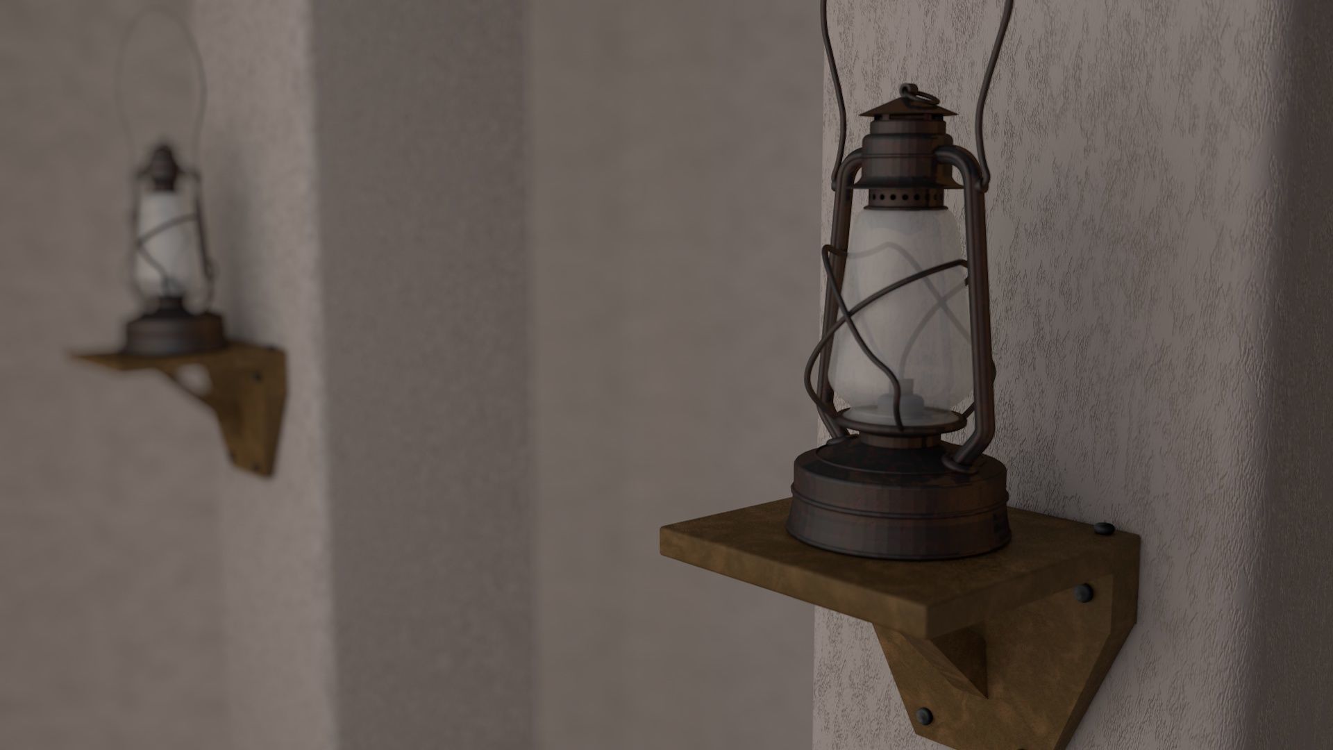 Old Lantern 3D model_5