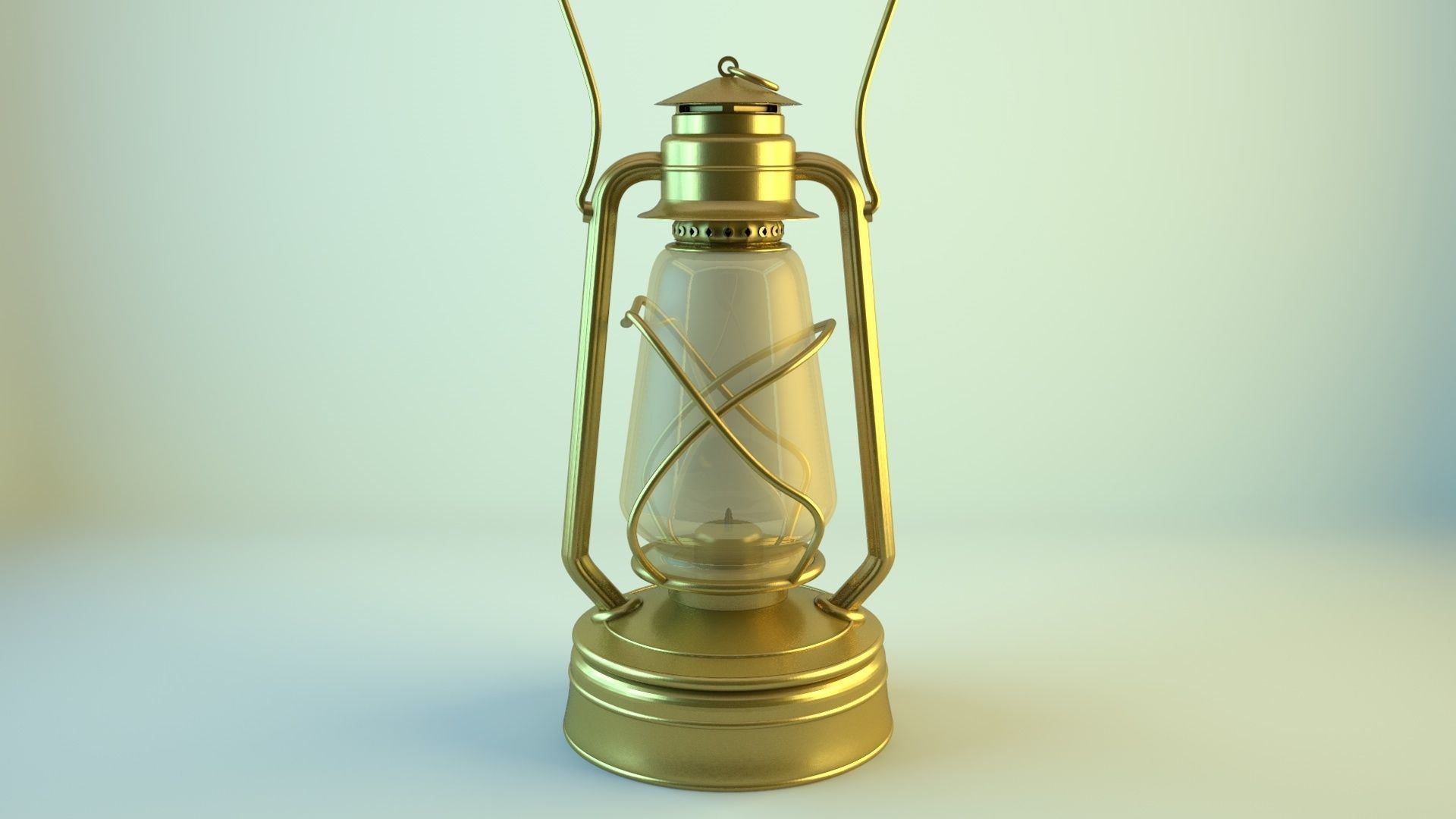 Old Lantern 3D model_1