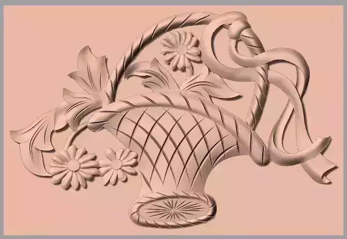 European furniture 3D relief models for CNC wood engraving E203