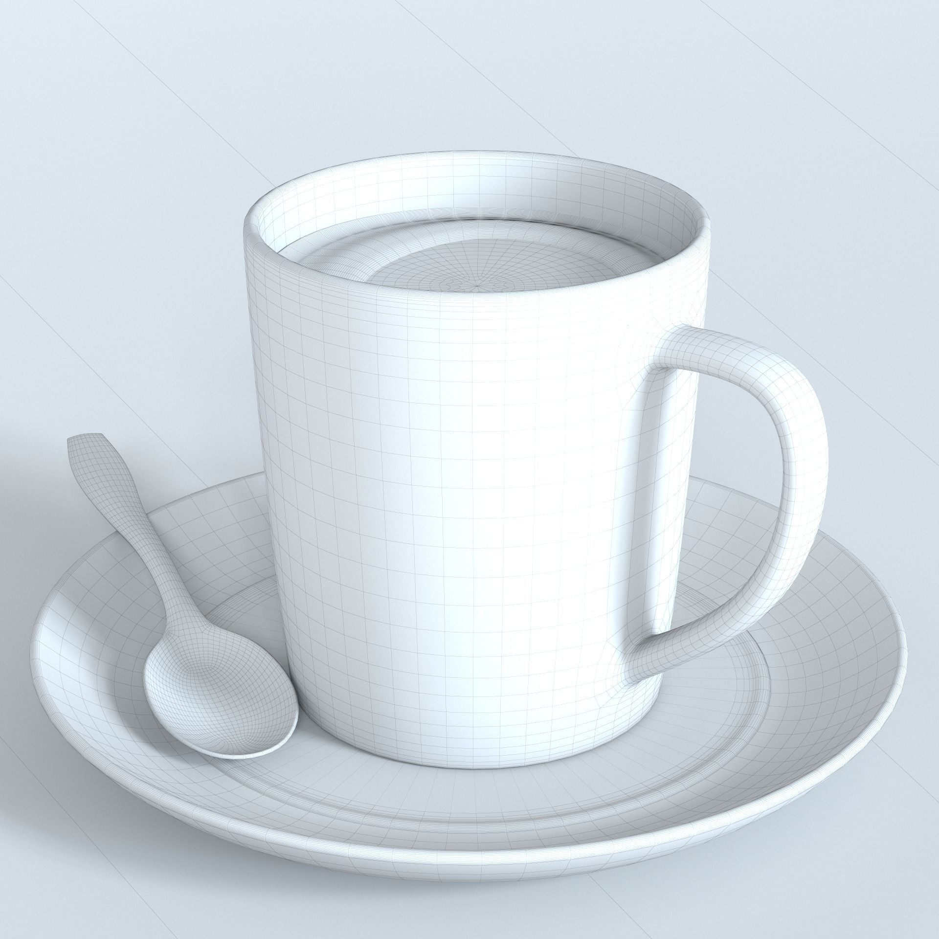 Biscuit with berries 3D model_16