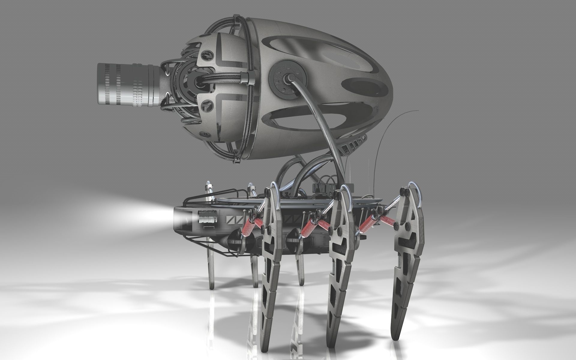 Spider robot 3D model_6