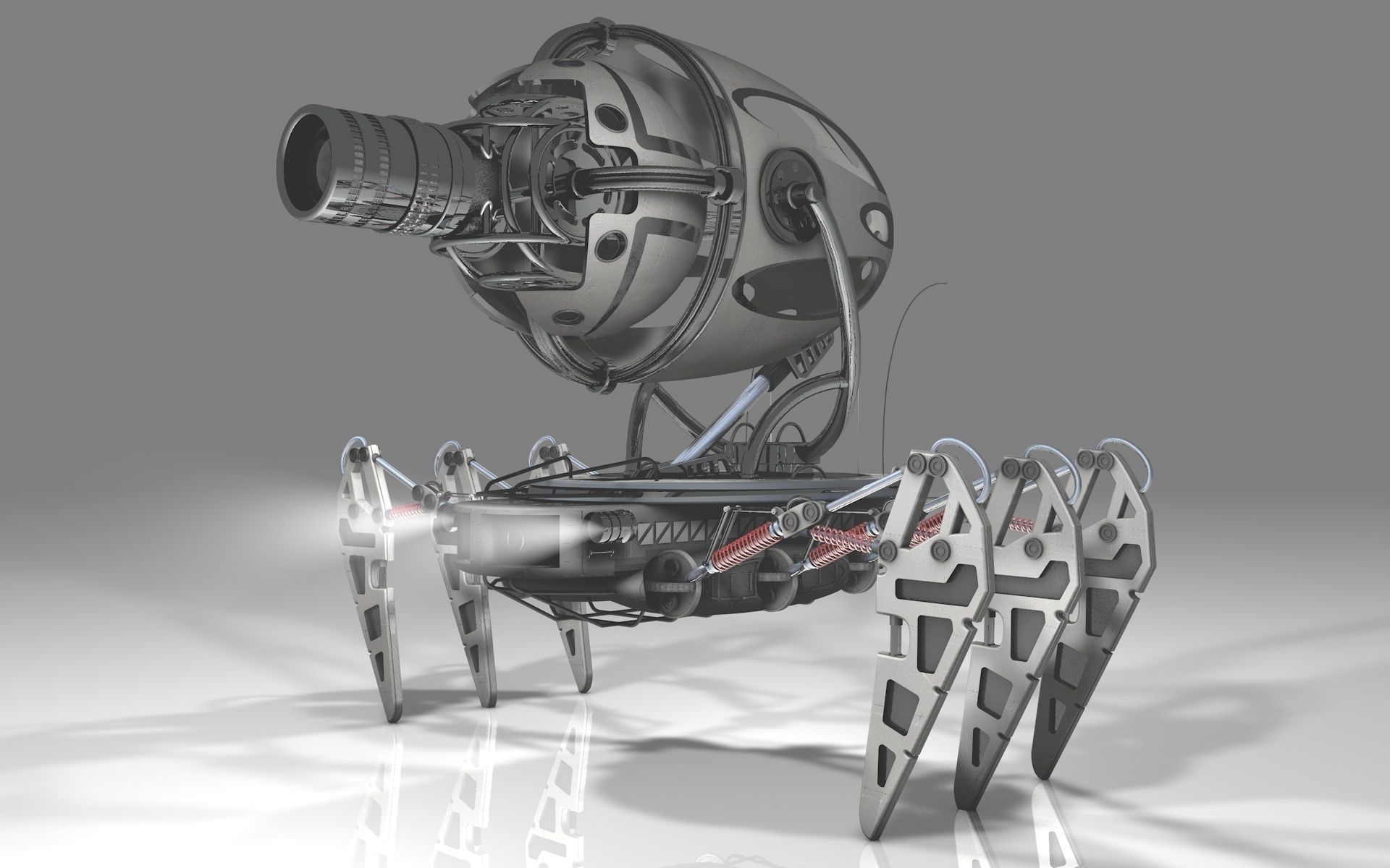 Spider robot 3D model_5