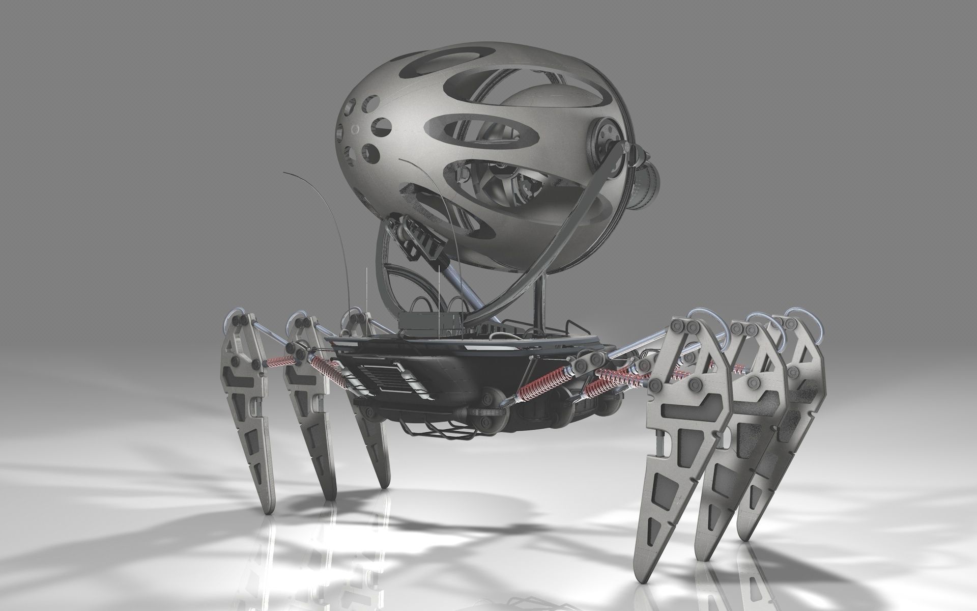 Spider robot 3D model_4