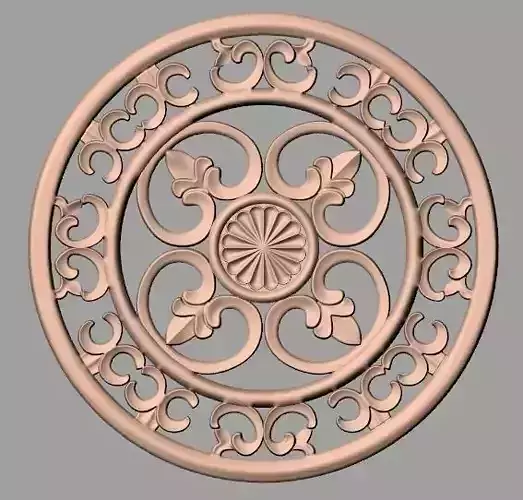 European furniture 3D relief models for CNC wood engraving E214