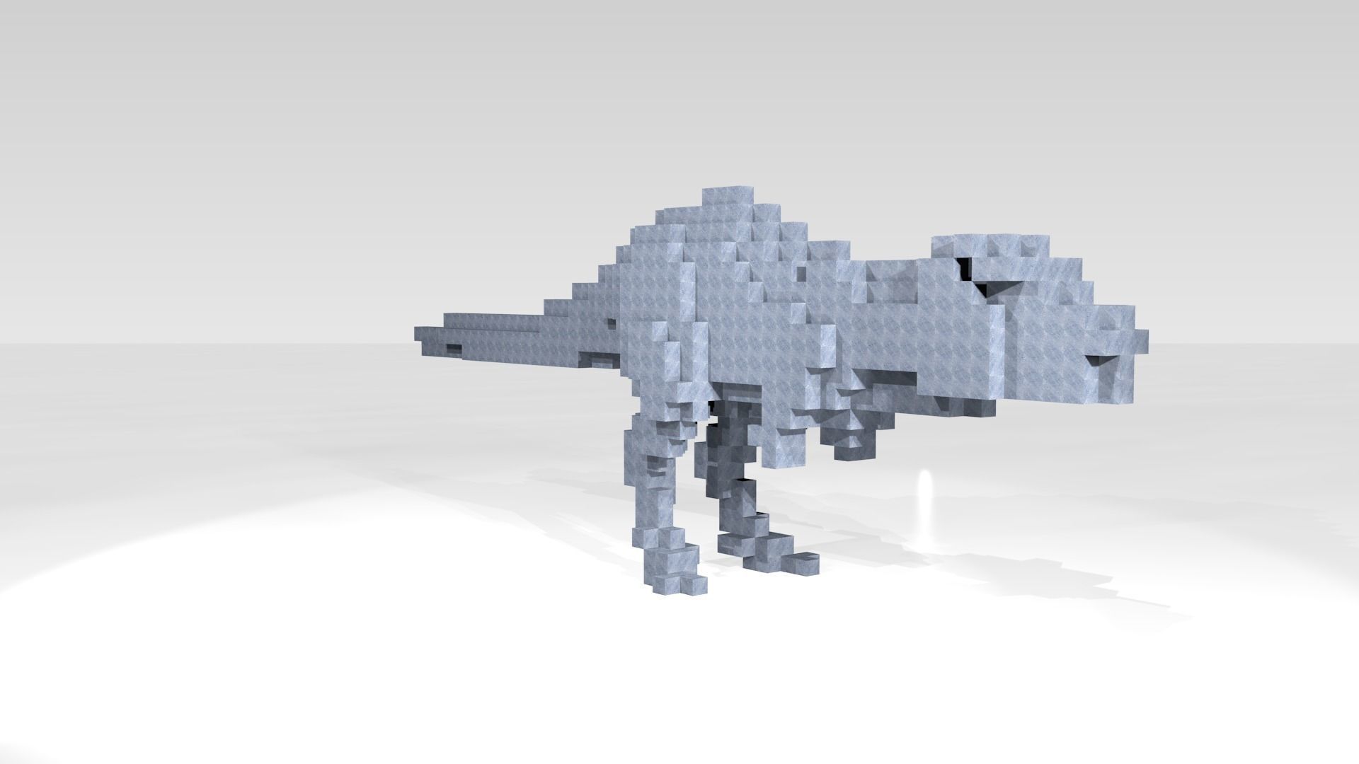 Tyrannosaurus Voxel 3D model_1