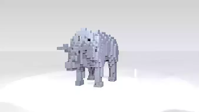 Triceratops Voxel