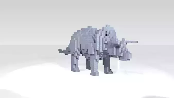 Triceratops Voxel