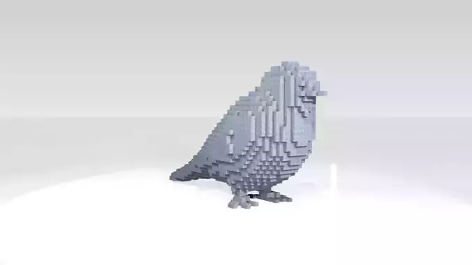 Voxel Cockapoo Sparrow Voxel 3D model | CGTrader