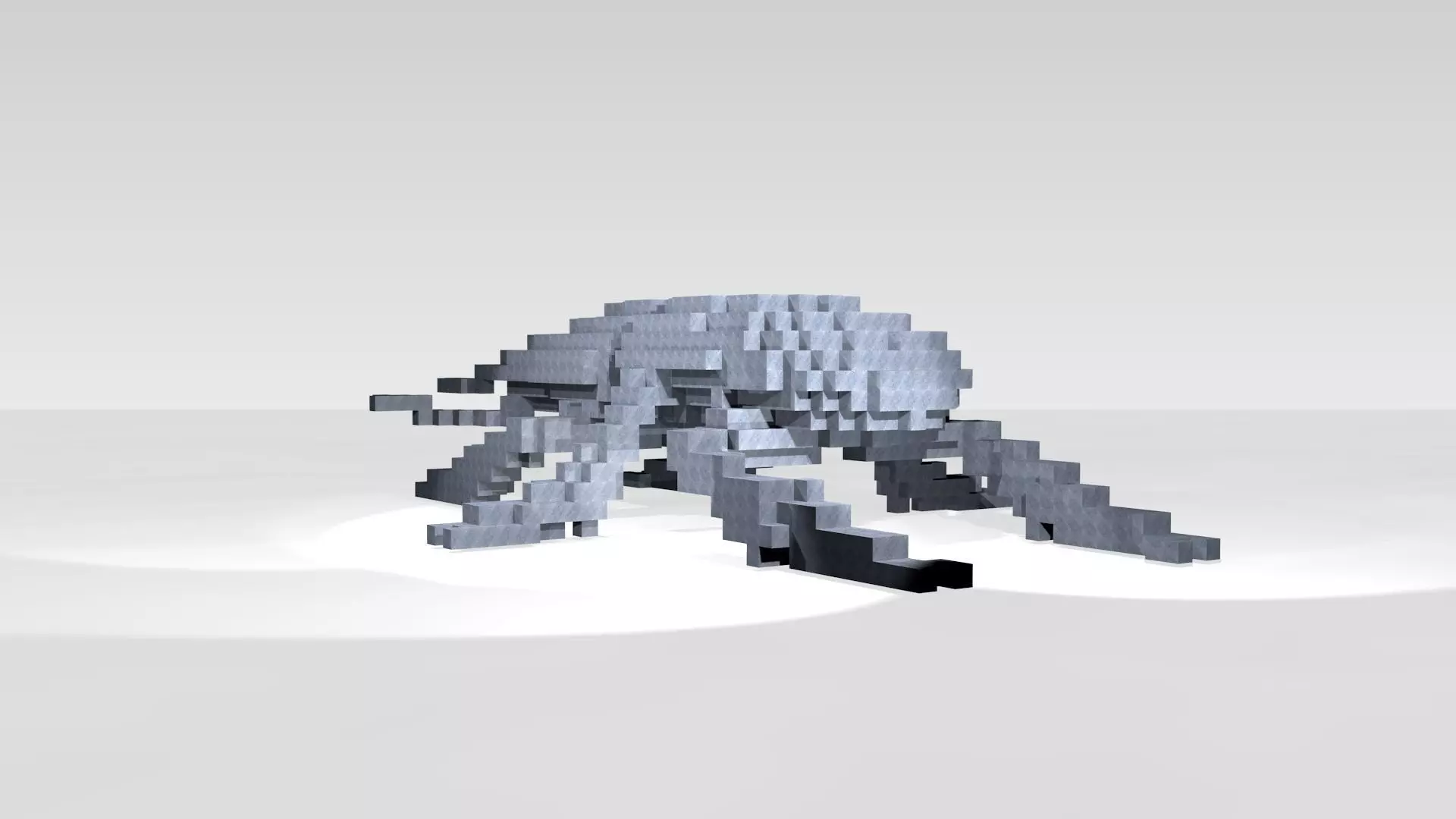 Stagbeetle Voxel 3D model_4