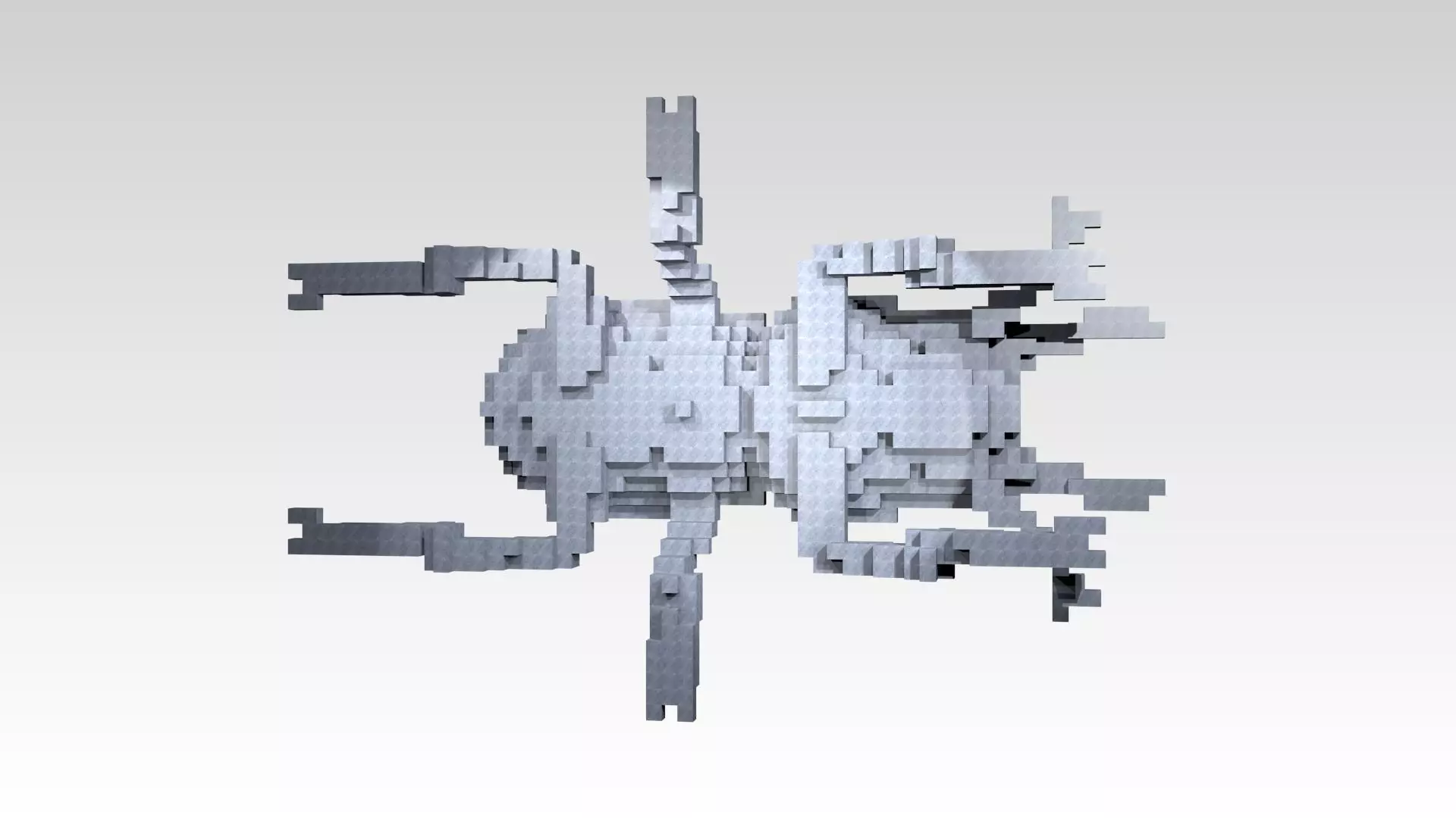 Stagbeetle Voxel 3D model_6