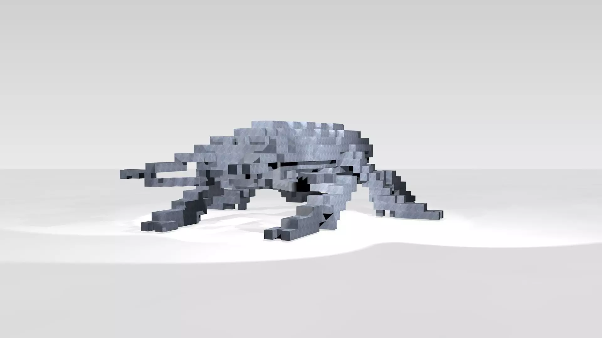 Stagbeetle Voxel 3D model_0