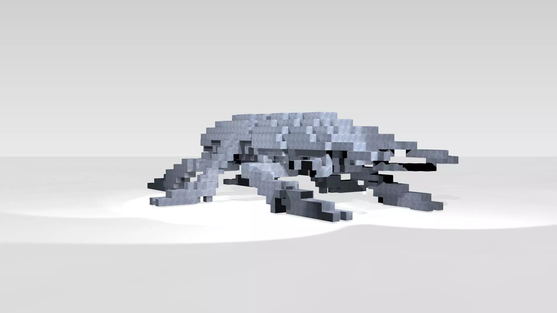 Stagbeetle Voxel 3D model_1