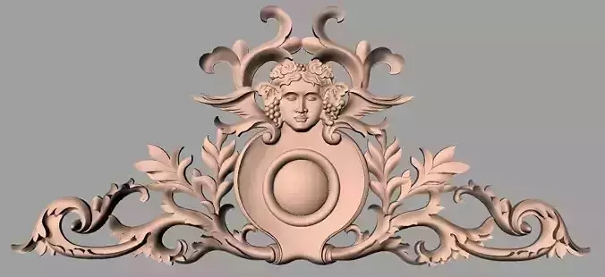 European furniture 3D relief models for CNC wood engraving E216