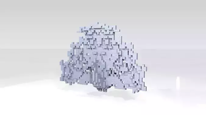 Peafowl Voxel 3D model