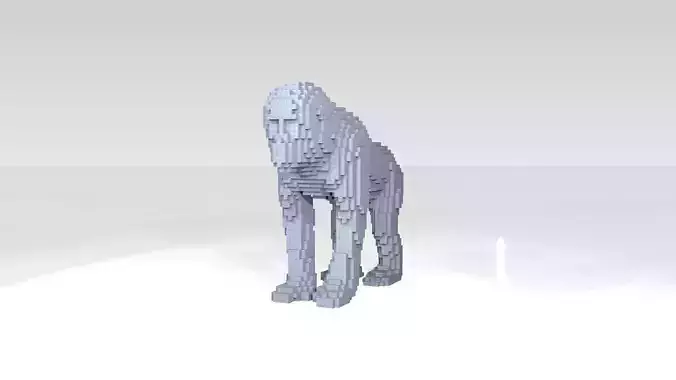 Monkey Voxel 3D model