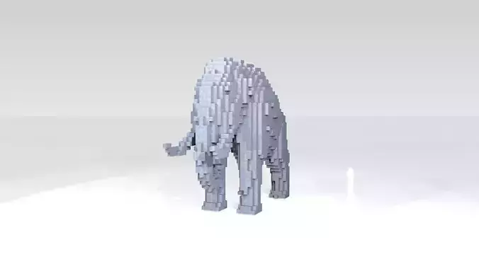 Mammoth Voxel 3D model