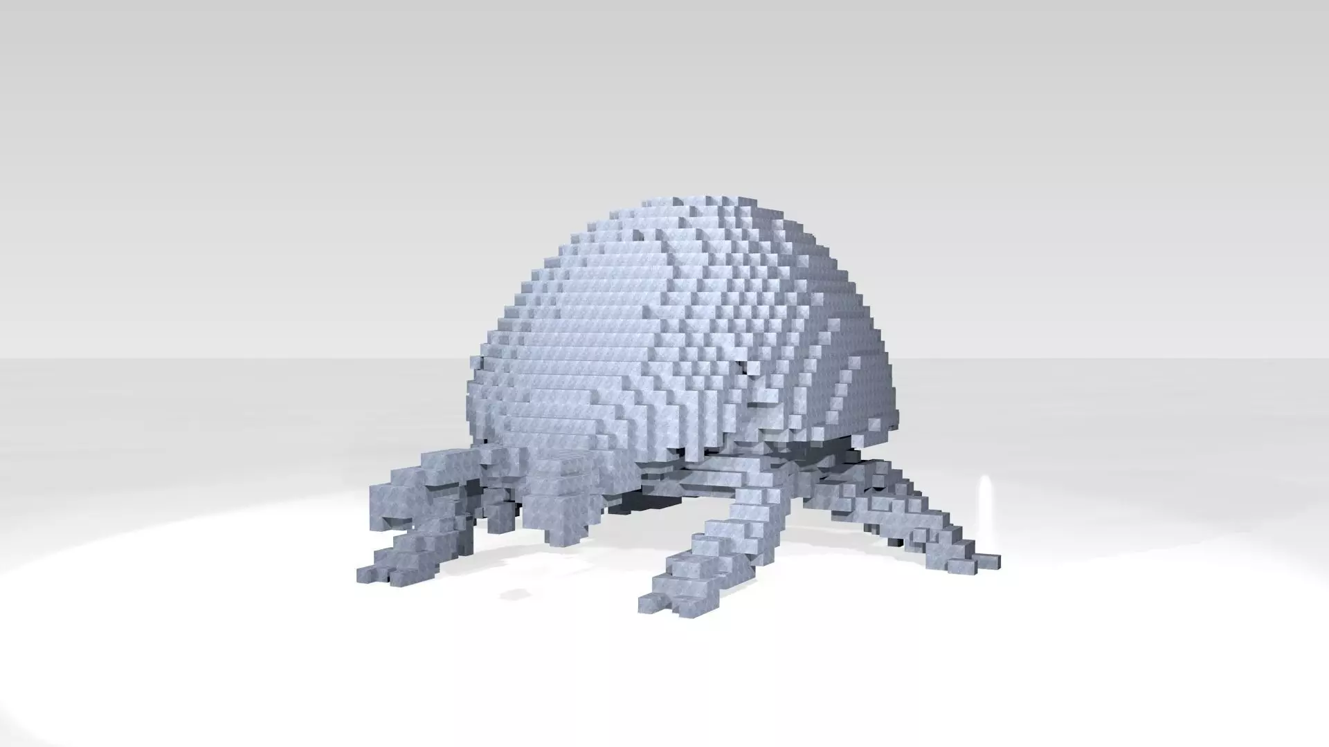 Ladybird Voxel 3D model_0