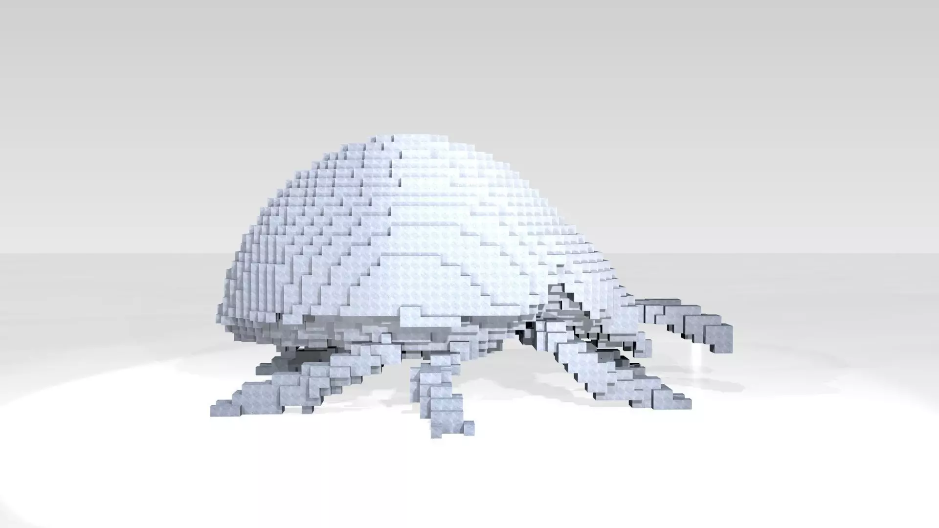 Ladybird Voxel 3D model_2