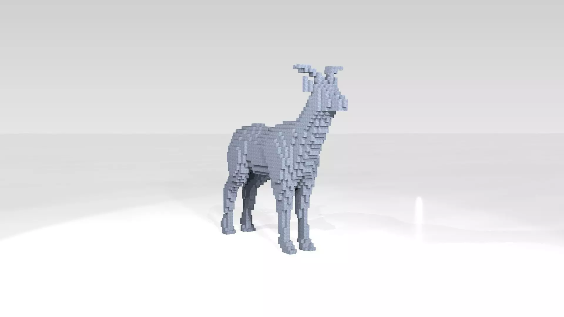 Deer Voxel 3D model_1