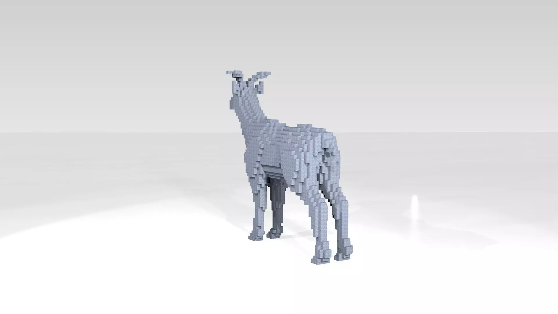 Deer Voxel 3D model_4