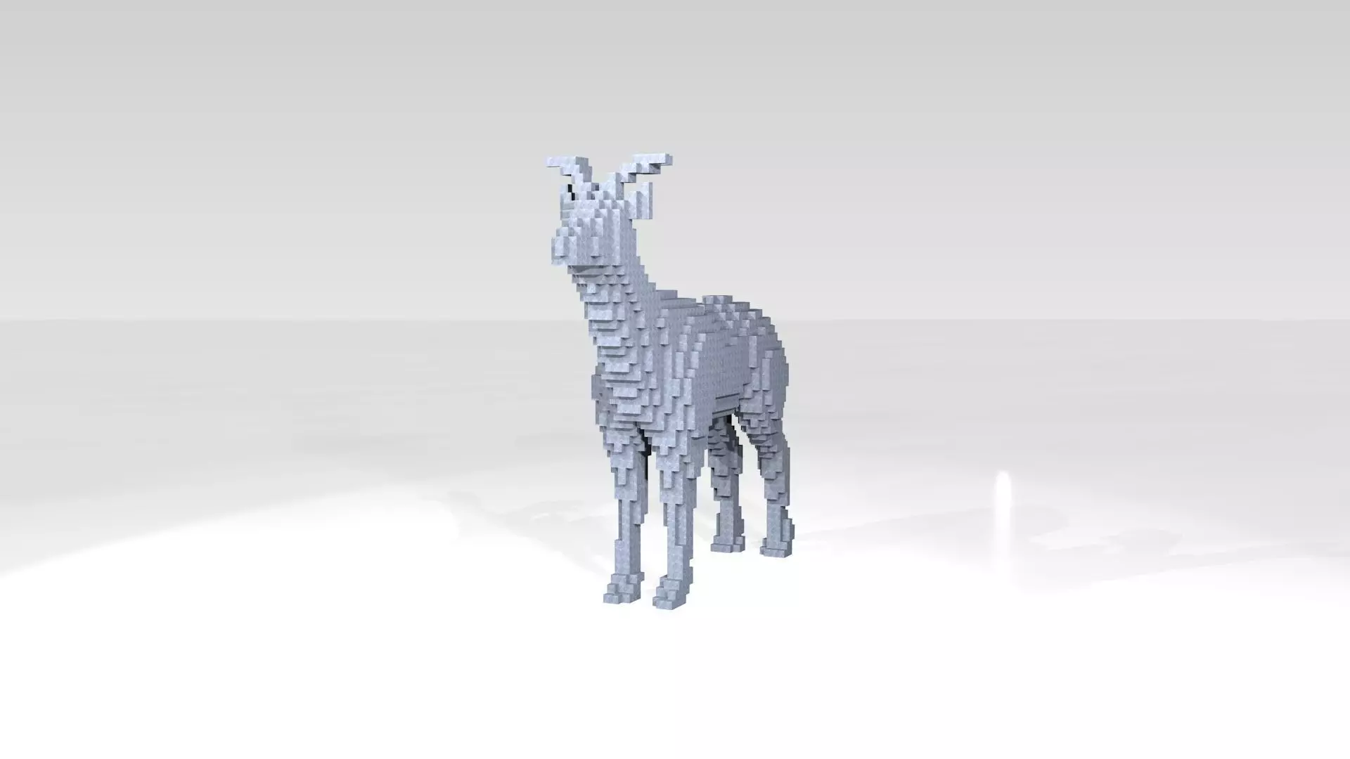 Deer Voxel 3D model_0