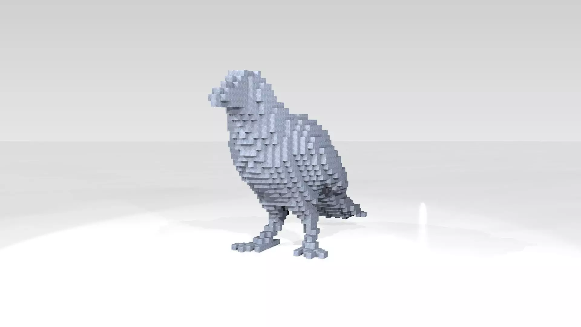 Crow Voxel 3D model
